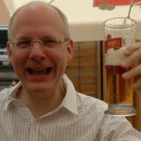 Erich with Beer near Castle