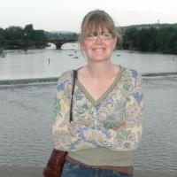 Patricia on Charles Bridge